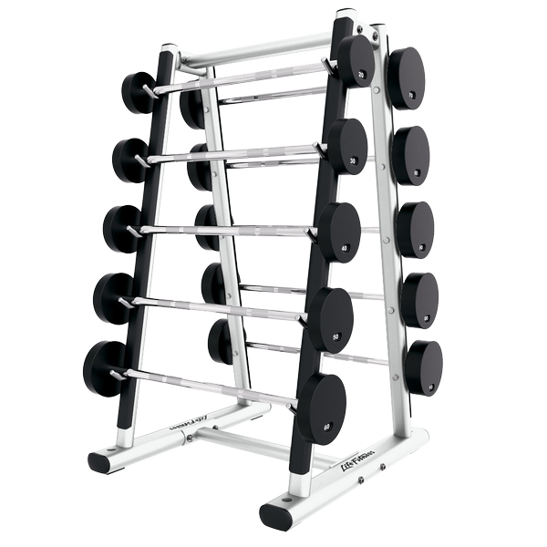 Life Fitness Signature Series Barbell Rack SBBR – Holds 10 Fixed Barbells
