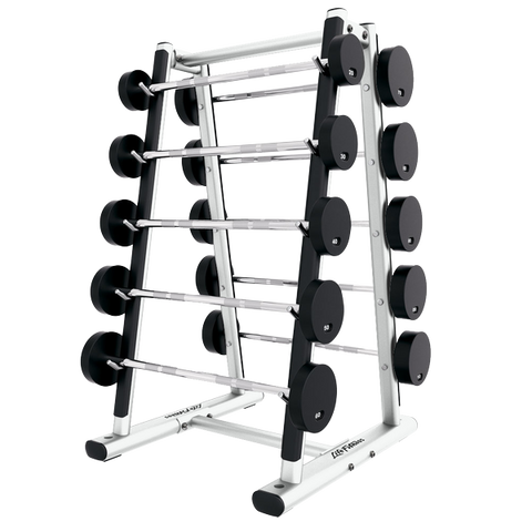 Life Fitness Signature Series Barbell Rack SBBR – Holds 10 Fixed Barbells