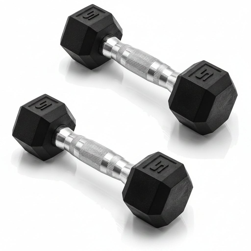 CAP Barbell 5 lb. Coated Dumbbell Weight | Multiple Options Pairs & Sets