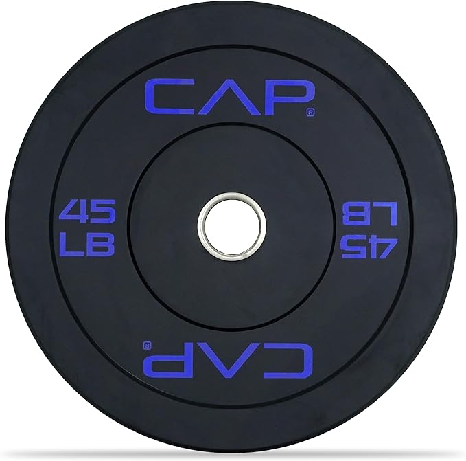 45 lb. CAP Barbell Rubber Olympic Bumper Plate | Multiple Options/Colors