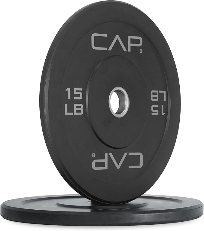 CAP Barbell 25 lb. Rubber Olympic Bumper Plate | Pair