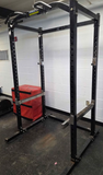 Powertec Power Rack with Dip Handle Attachments