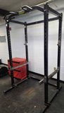 Powertec Power Rack with Dip Handle Attachments