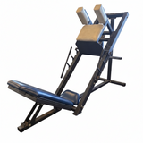 BFS Leg Press Hack Squat large footplate for multiple stance widths targeting quads glutes hamstrings