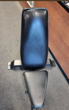 Body Masters utility stool with bolt-down base and wide stance