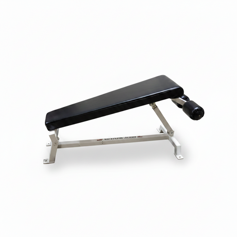 Body Masters Decline Bench B-105 with white frame and black pad, Lancaster PA