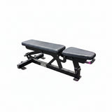Hammer Strength HDADJ commercial adjustable bench in a black finish shown from the front angle.
