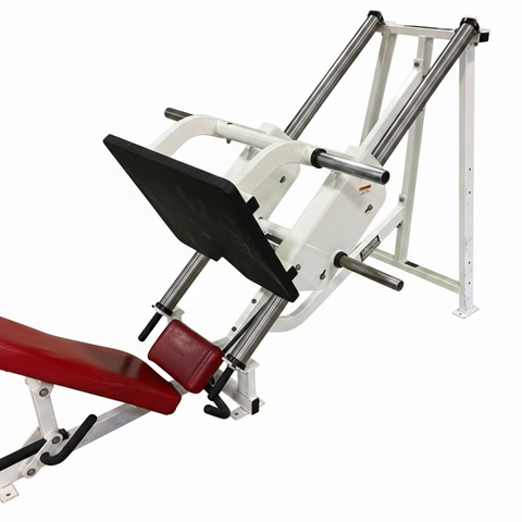 Hammer Strength Linear Leg Press 45-degree angle front view