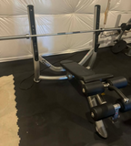 HOIST CF-3177-A decline bench side profile showing frame angle