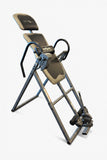 Innova inversion table for home use showing back relief and recovery positioning