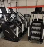 Lower base assembly of a commercial Life Fitness PowerMill stair
