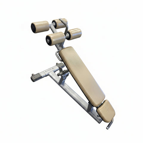 Pre-owned Life Fitness Signature Series SADB commercial adjustable decline abdominal bench with leg rollers, Lancaster PA