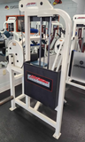 Ergonomic seat and contoured back pad on Life Fitness ST05 ab machine