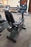 Life Fitness 9500HR commercial recumbent bike with step-through design