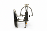 Matrix Aura G3-S13 Converging Chest Press front view showing frame and 250 lb weight stack