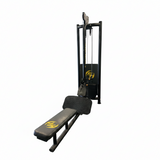 Matrix Magnum MG-926 Low Row front view showing frame, chest pad, and 312 lb weight stack