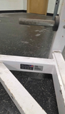 
Nautilus F2SR squat rack showing commercial steel construction for squats and overhead press