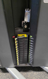 Nautilus Impact Series Abdominal 360 pound selectorized weight stack detail