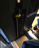 Commercial Nautilus Impact Series leg press with oversized footplate and adjustable seat back, 360 lb selectorized stack, for sale Lancaster PA