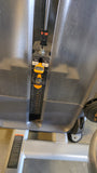Close-up of the 200lb shrouded weight stack on the Precor Discovery Prone Leg Curl (DSL0606) – Isolate the Hamstrings.