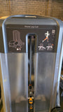 Close-up of the 200lb shrouded weight stack on the Precor Discovery Prone Leg Curl (DSL0606) – Isolate the Hamstrings.