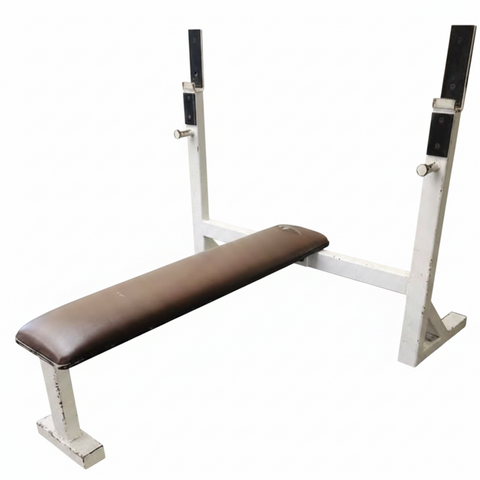 ProMaxima FW-115 Olympic Bench Press front view commercial flat bench no plate storage