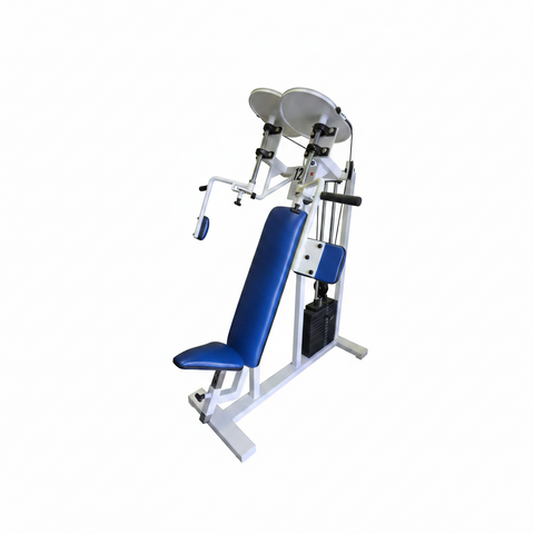 Promaxima P-103 Selectorized Pec Fly with dual rotating arms and blue pads, Lancaster PA