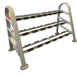 Star Trac IN-R1018597 commercial 3-tier dumbbell rack in like new condition, holds 10 pairs