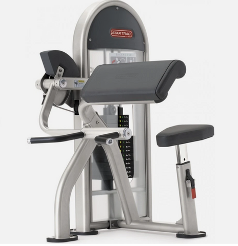 Star Trac Instinct IN-D5120 Bicep Tricep dual arm machine commercial selectorized front view