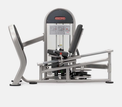 Star Trac Instinct IN-D1013 Leg Press Calf Raise dual leg machine commercial selectorized front view