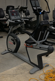 Star Trac Pro Series LED console showing programs, heart rate, time, distance, calories, RPM