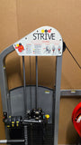 Strive 1-2-3 cam system allowing resistance adjustment at beginning, middle, end of range