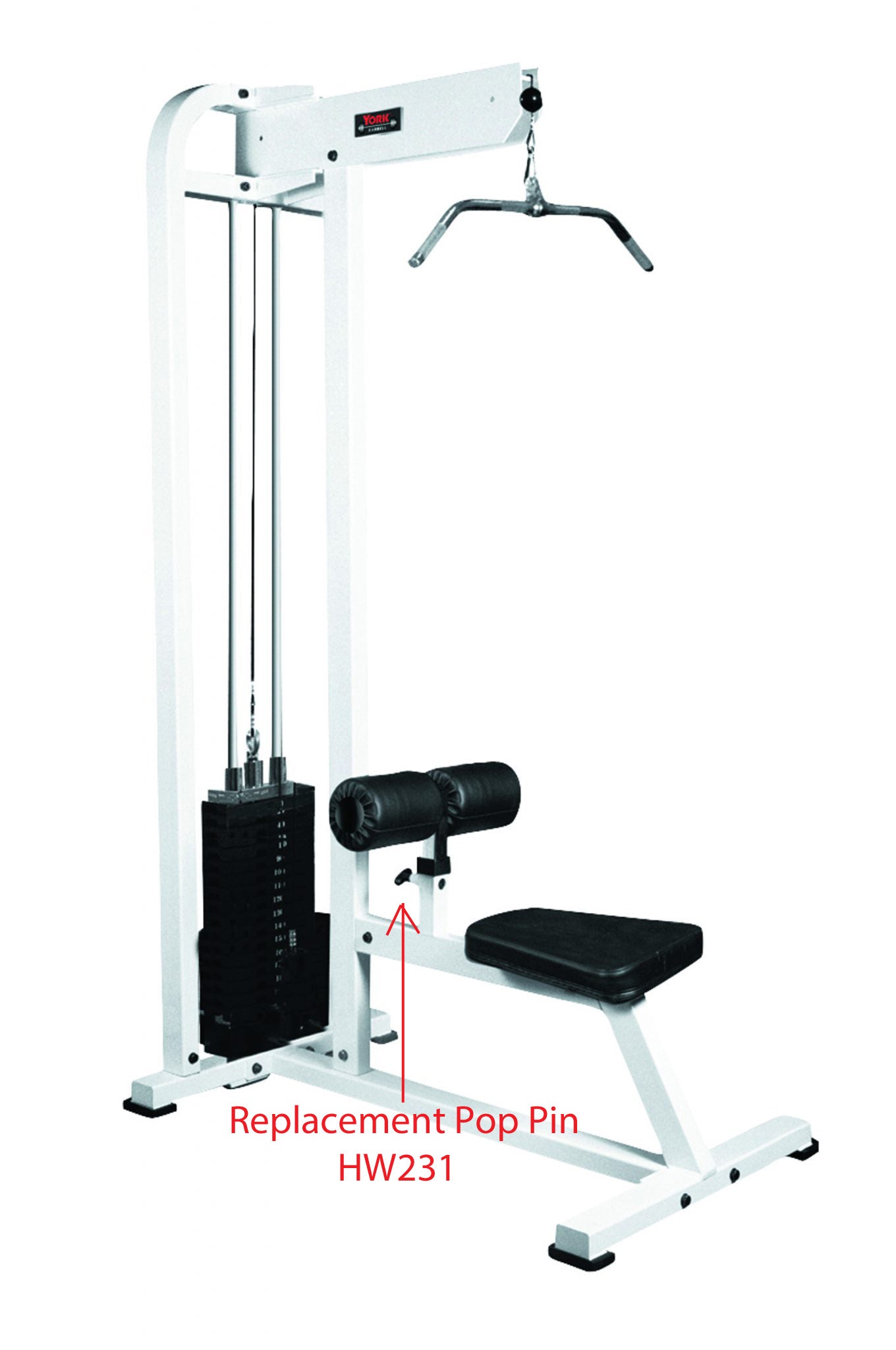 York Barbell STS Replacement Pop Pin - HW231