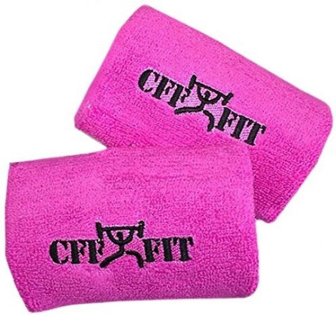Pink kettlebell wrist guards