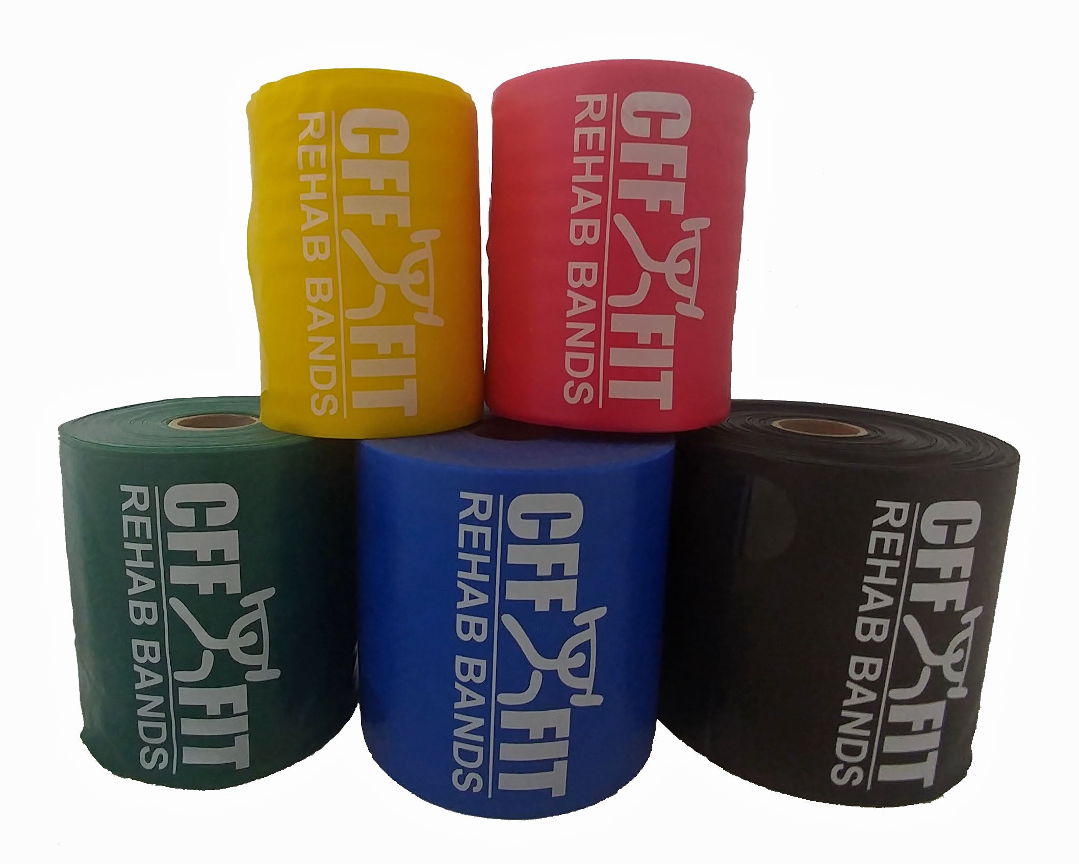 CFF Rehab Bands - Non-Latex Resistance Bands - 25 Yard Roll