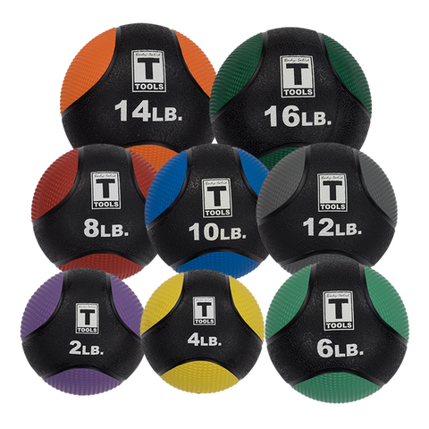 Body Solid Rubber Medicine Balls - 6 - 30 LBS