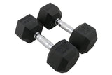 CFF 22.5 lb Rubber Hex Dumbbell Pair | In Stock
