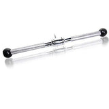 CFF 20" STRAIGHT CURL BAR W/RUBBER ENDS