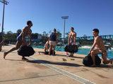 WORKING OUT WITH SANDBAGS