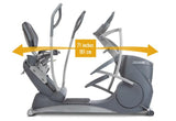 octane fitness xr6000 recumbent elliptical dimensions